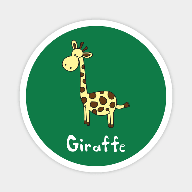 Giraffe Magnet by ptdoodles